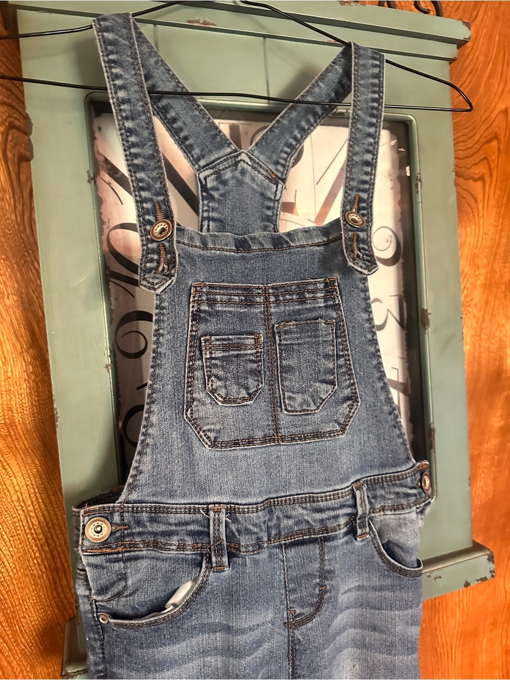 Squeeze Light Blue Denim Overalls